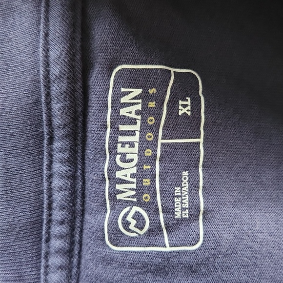 Great Men's Long Sleeved T Shirt, Blue, XL, Magellan Outdoors - Picture 2 of 4
